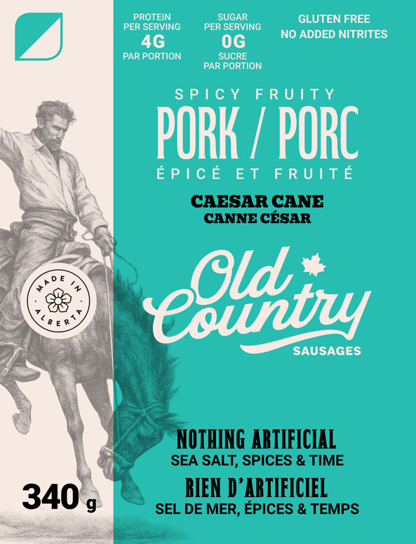 Caesar Cane · Big nutrition facts label - detailed ingredient and nutrition information