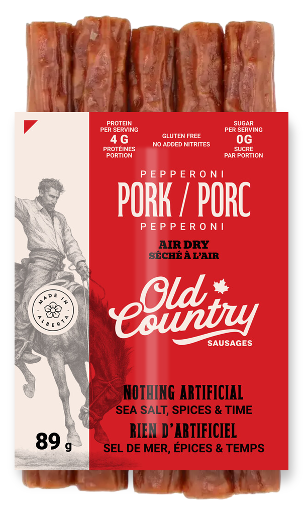 Air Dry Pepperoni - Alberta artisan meat with clean ingredients